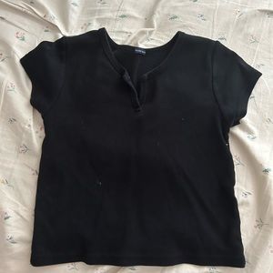 Brandy notch cut baby tee